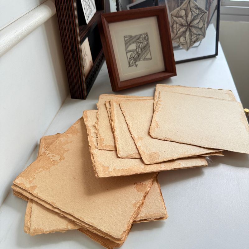 7F5R Studio - Handmade Watercolour Rag Paper 15cm Square - 5 piece set
