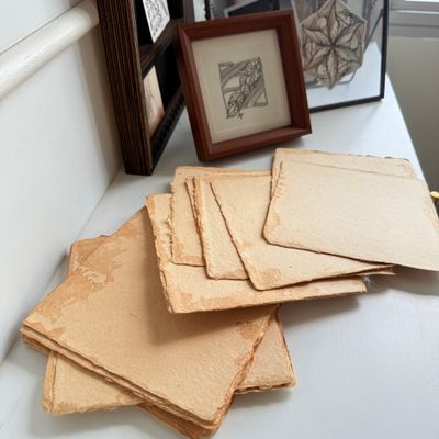 7F5R Studio - Handmade Watercolour Rag Paper 15cm Square - 5 piece set