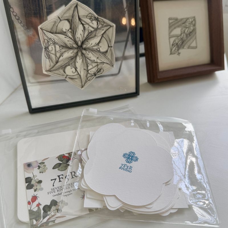 7F5R Studio - Mixed Shaped Watercolour Paper Tiles - Set of 14pc