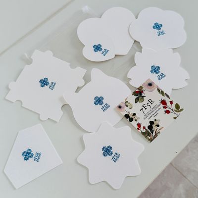 7F5R Studio - Mixed Shaped Watercolour Paper Tiles - Set of 14pc
