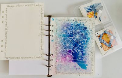 Created with Love . Tangle with Soul . A5 Journal Refill Sheets - Set of 10 sheets
