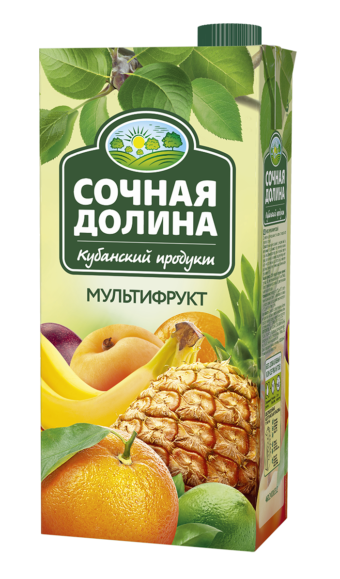 Сок СОЧНАЯ ДОЛИНА мультифрукт 1,93 л.