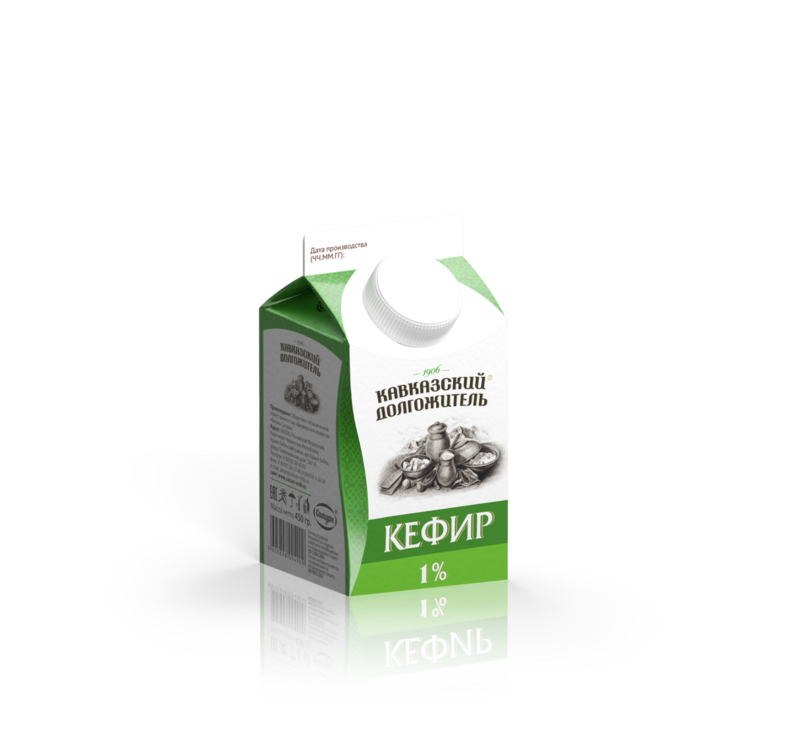 Кефир Кавказ,долгож,1%0,45кг,