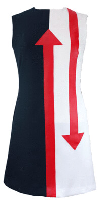 Navy Pop Art dress