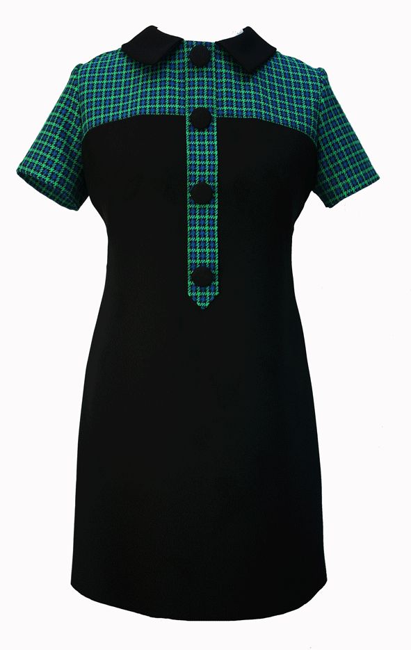 1960s  dress, mod dress, 60s dress,  sixties dress, mary quant style dress, mod style, mod, scooter dress, carnaby streak dress, dogtooth dress