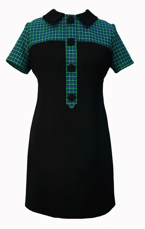 1960s  dress, mod dress, 60s dress,  sixties dress, mary quant style dress, mod style, mod, scooter dress, carnaby streak dress, dogtooth dress