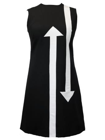 Black and white Pop Art dress