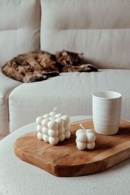 Bubble candle large + small set