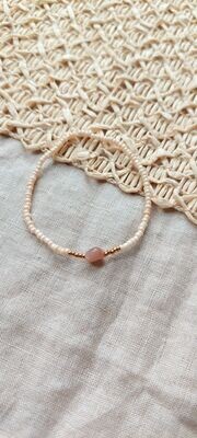 Rocaille sunstone bracelet