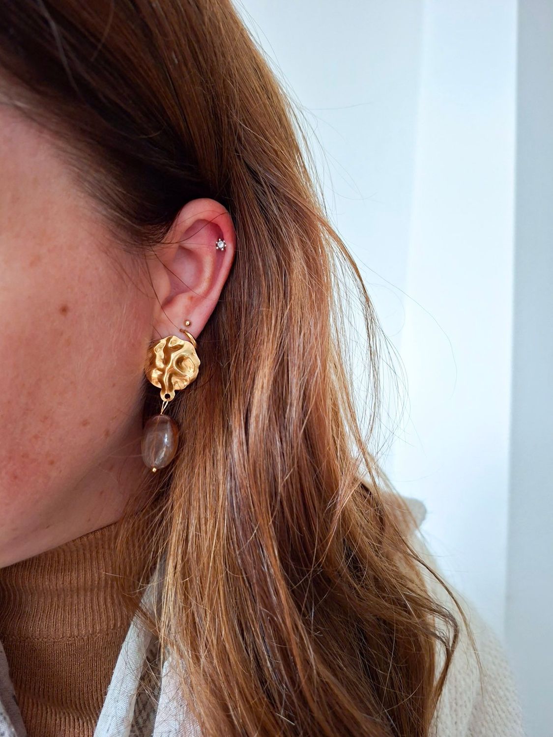 Terra brown earrings