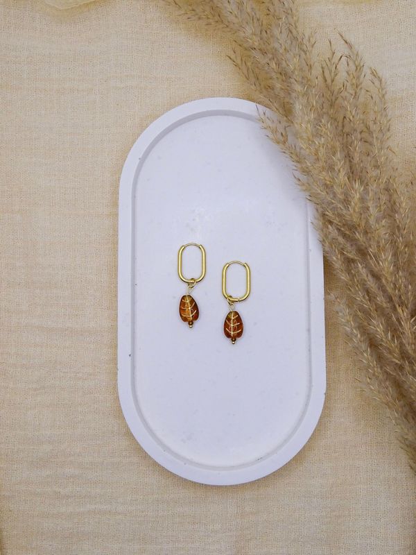 Terra leave earrings