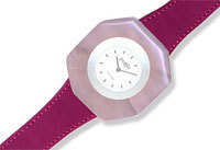 Puzzle Uhr in Rosa