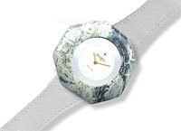 Puzzle Uhr in weiss