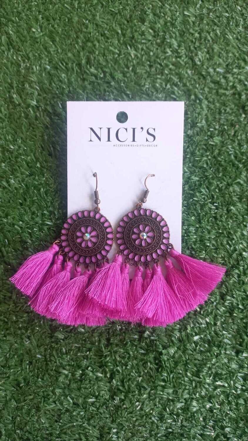 Earrings (purple)