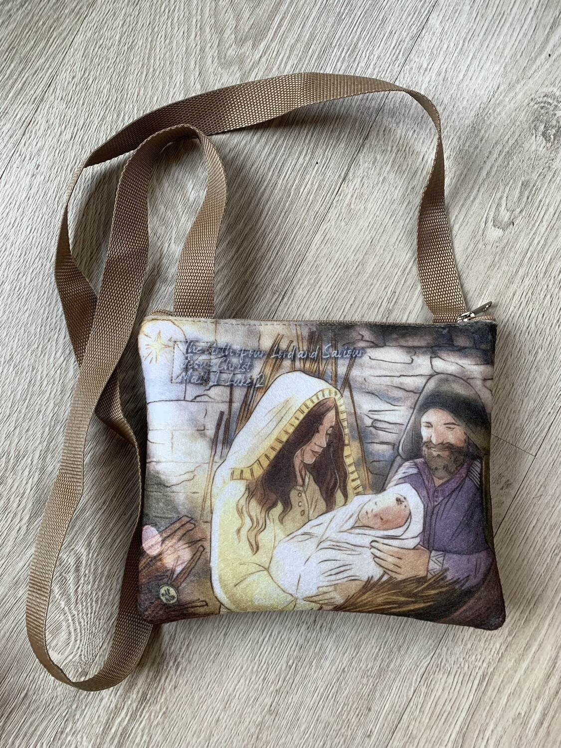 Jesus se geboorte Slingersak/The birth of Jesus Sling Bag