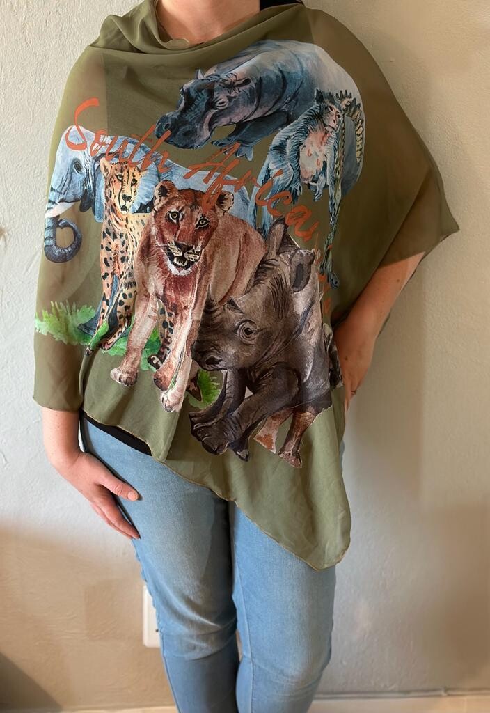 Chiffon Safari Summer Poncho