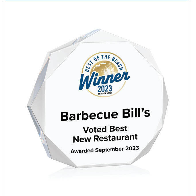 Acrylic Winner's Award - Clear Octagon