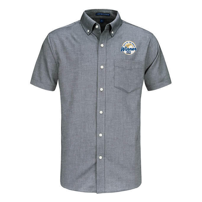 Men&#39;s Short Sleeve Oxford Shirt