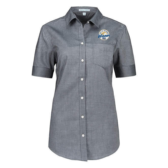 Women's Short Sleeve Oxford Shirt Women's Short Sleeve Oxford Shirt