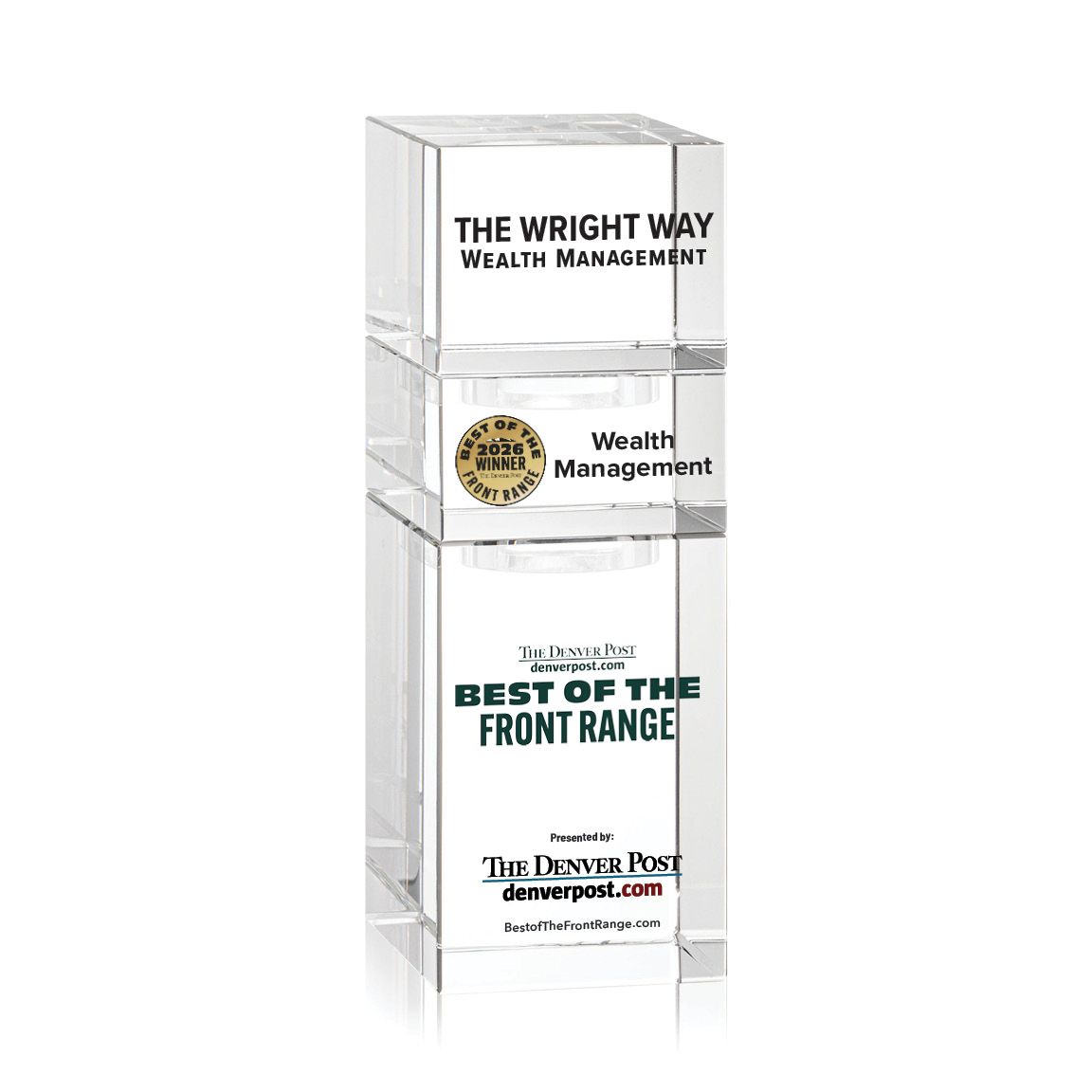 Crystal Winner's Award - Stackable Tower