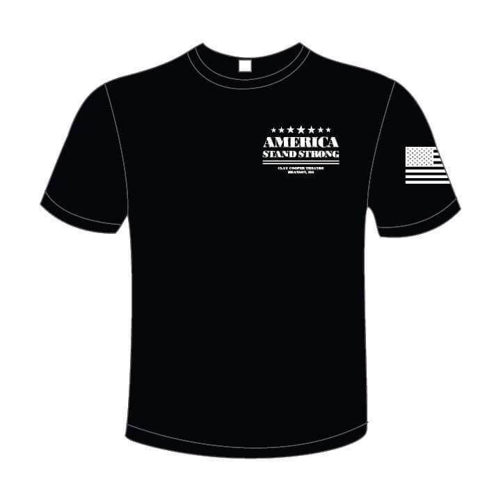 America Stand Strong T-Shirt  (Black, Gray, Green)
