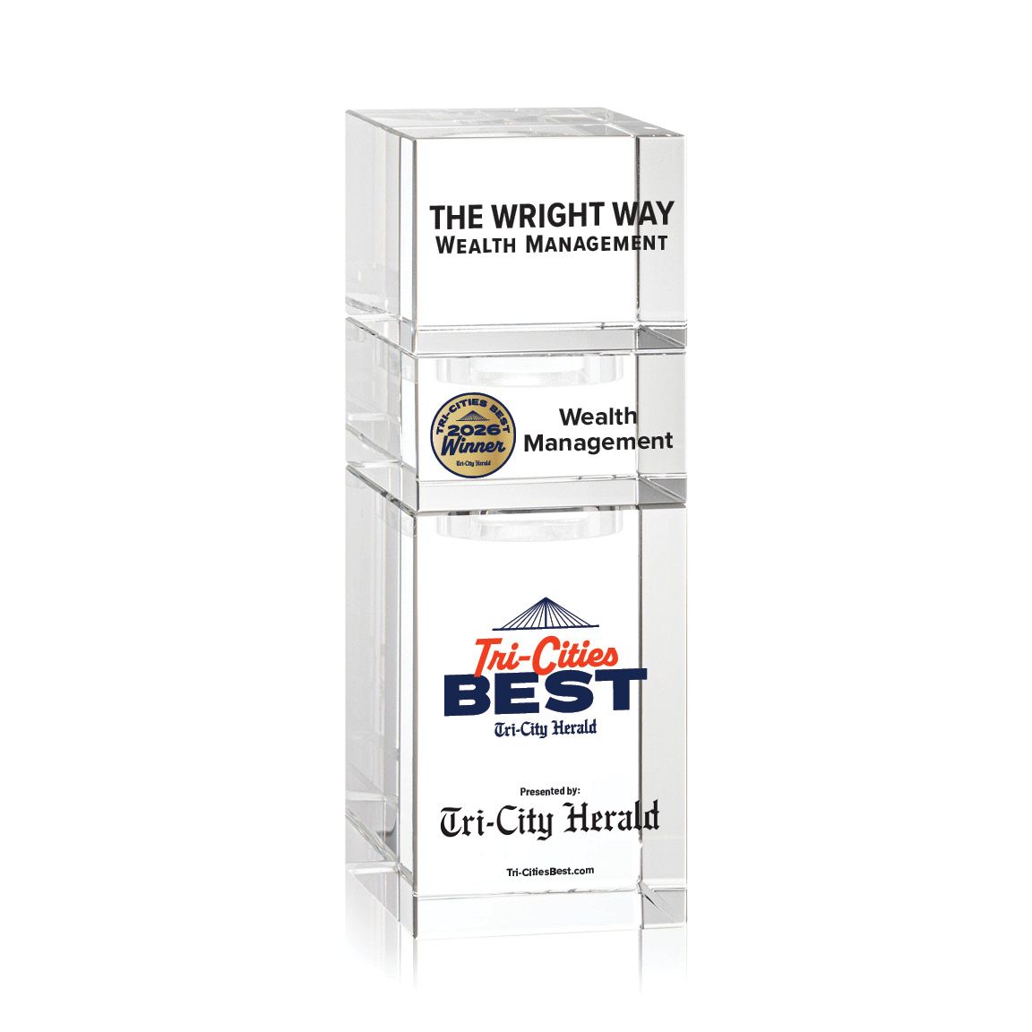 Crystal Winner's Award - Stackable Tower