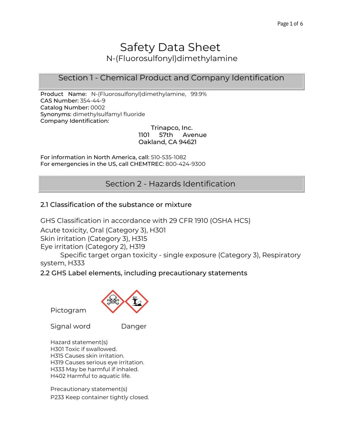 N-(Fluorosulfonyl)dimethylamine