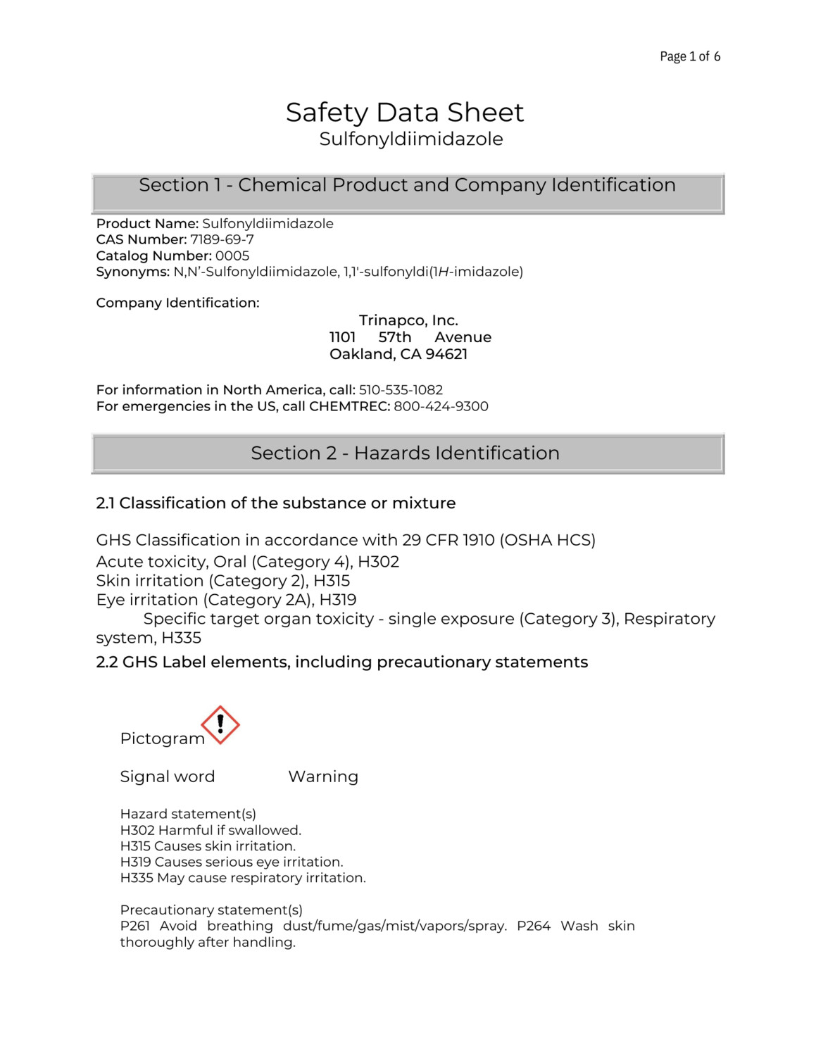 Sulfonyldiimidazole, 1kg