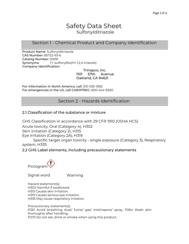 Sulfonylditriazole, 1kg