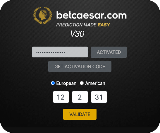 Betcaesar V10 + V30 Software (V10 Predicts 1 number and V30 predicts 3 numbers)