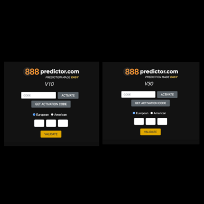 888Predictor  V10 + V30 Software (V10 Predicts 1 number and V30 predicts 3 numbers)