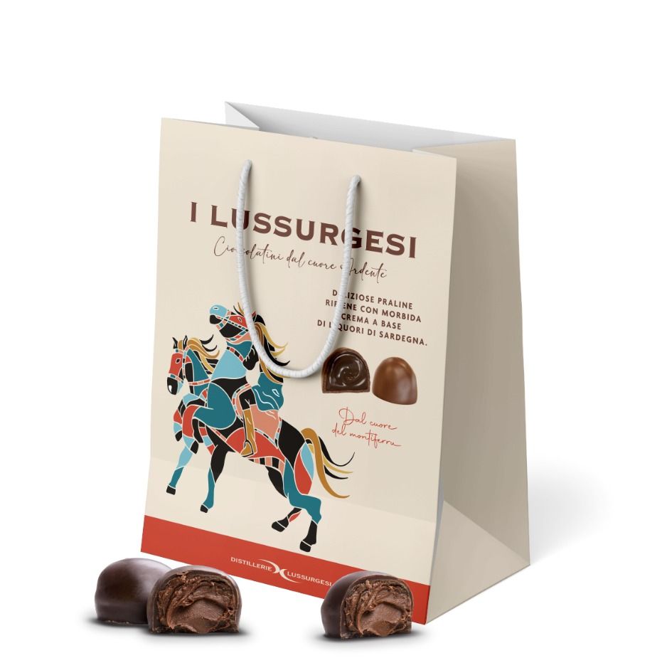 Lussurgesi Carrela Praline all' Abbardente, al Mirto e alla Liquirizia Lussurgesi Carrela Praline all' Abbardente, al Mirto e alla Liquirizia