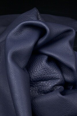 Pebbled Leather - Navy Blue