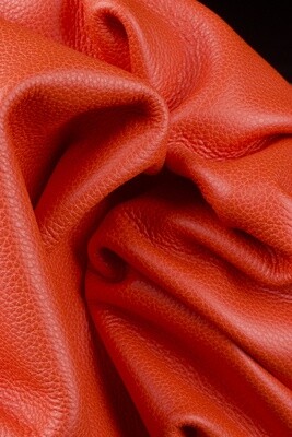 Pebbled Leather - Orange