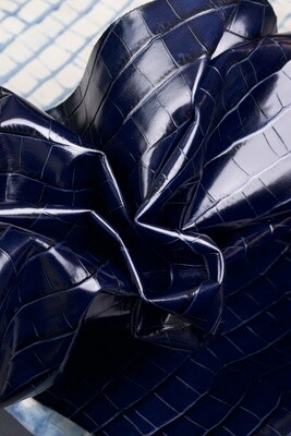 Embossed Leather - Dark Blue
