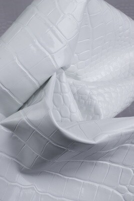 Embossed Leather - White