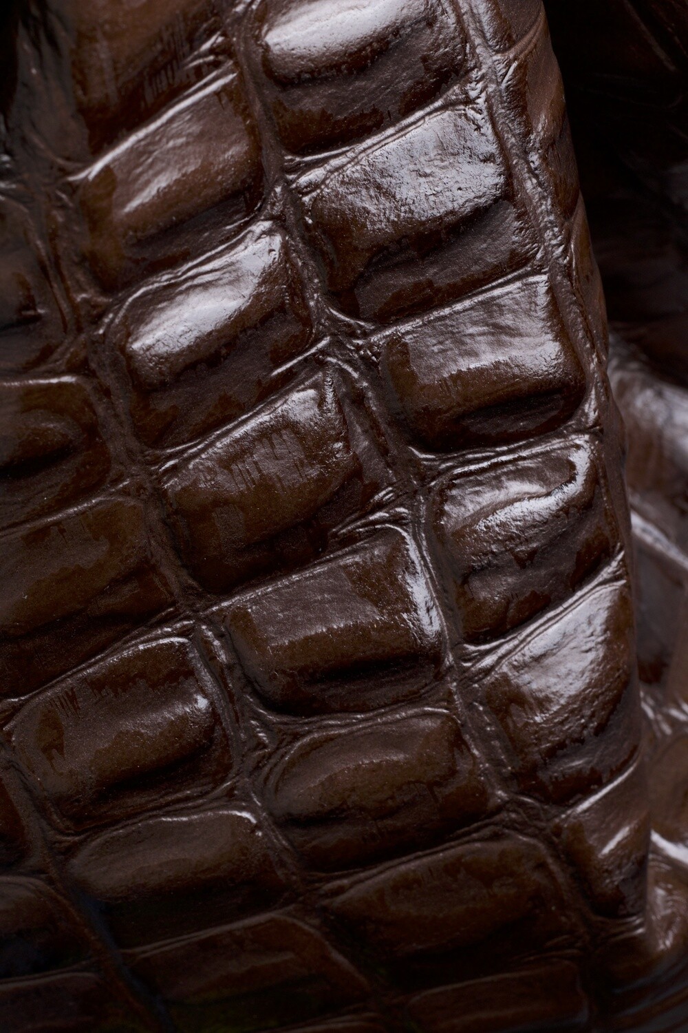 Embossed Leather - Chocolate Brown, Size: 1.18m2 / 12.70ft2 (118x75cm), Color: Chocolate Brown, Thickness: 0.9mm