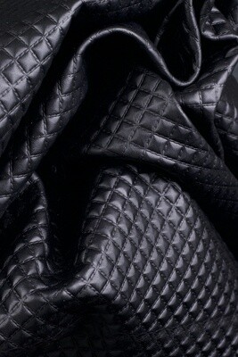 Embossed Leather (Squares) - Black
