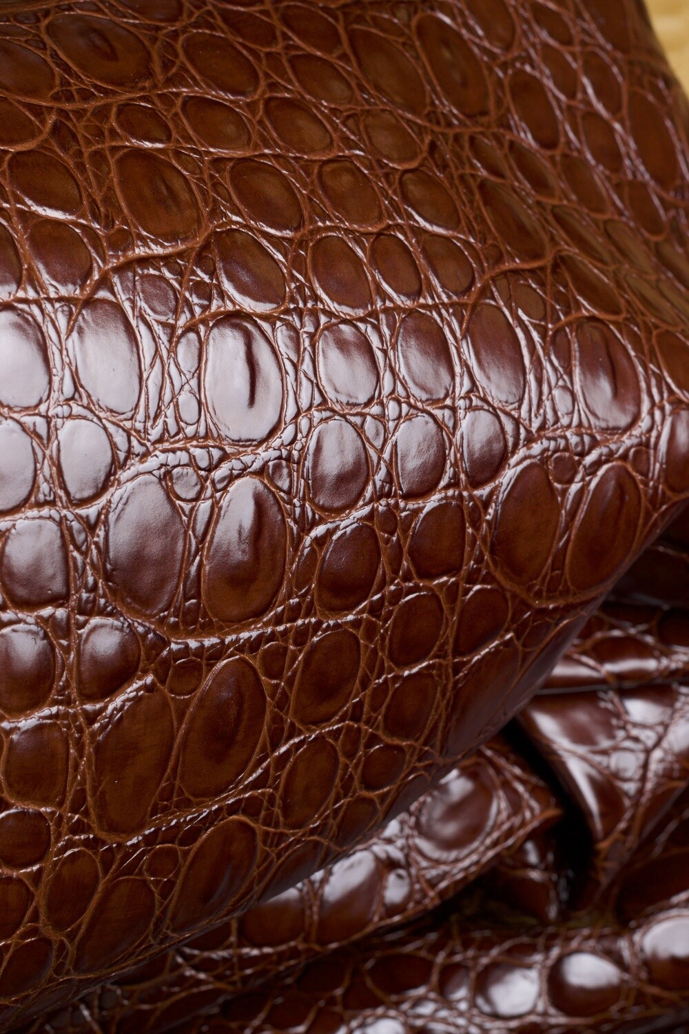Embossed Leather - Chestnut Brown