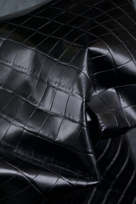 Embossed Leather - Matt Black
