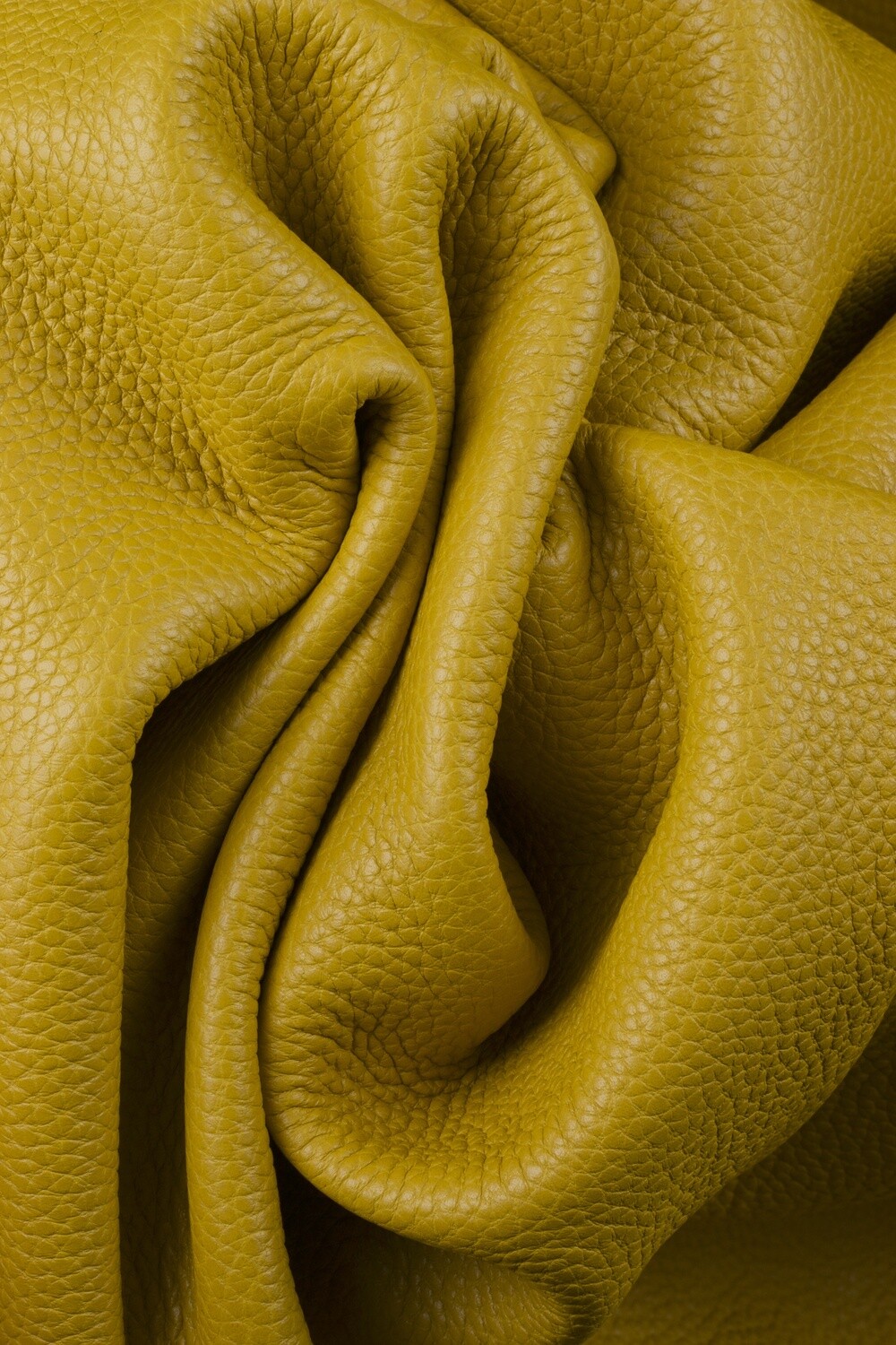 Pebbled Leather - Mustard Yellow