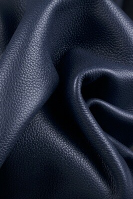 Pebbled Leather - Ocean Blue