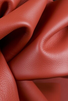 Pebbled Leather - Light Red