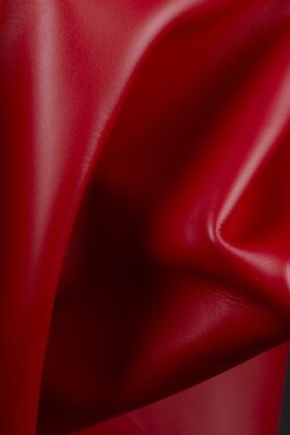 Smooth Leather - Bright Red