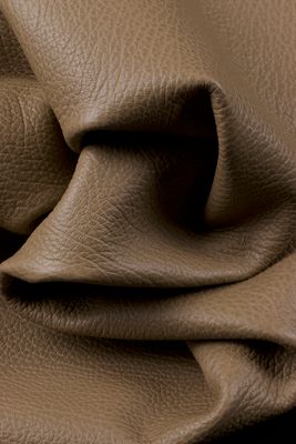 Embossed Grain Leather - Dark Beige