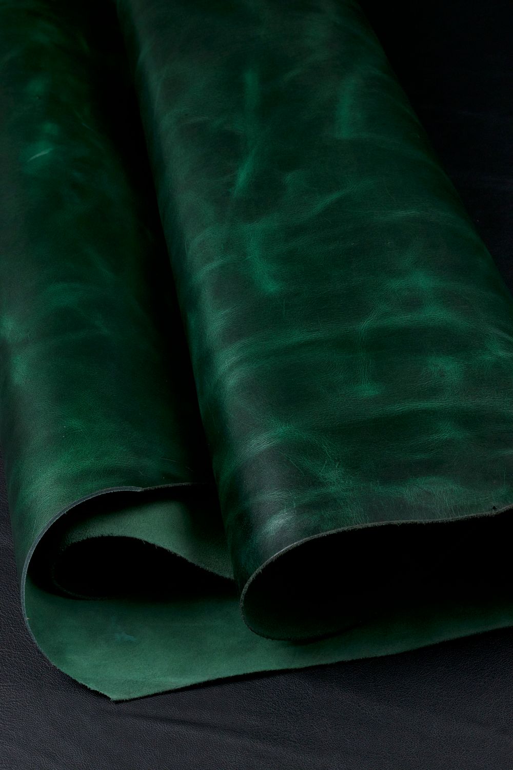 Leather &quot;Chomp&quot; - Forest Green