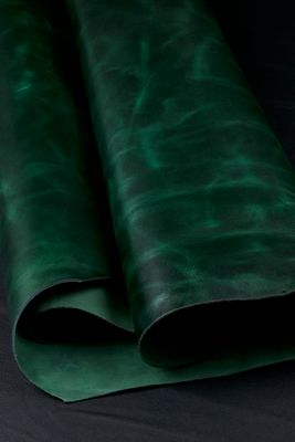 Leather &quot;Chomp&quot; - Forest Green