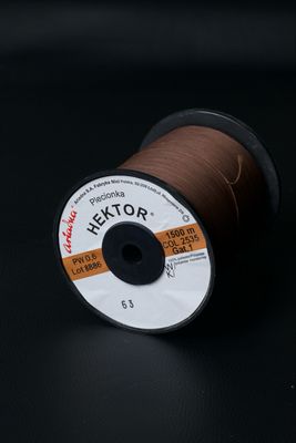 0.6mm Dark Brown Waxed Braided Thread - HEKTOR