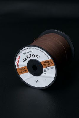 0.8mm Dark Brown Waxed Braided Thread - HEKTOR