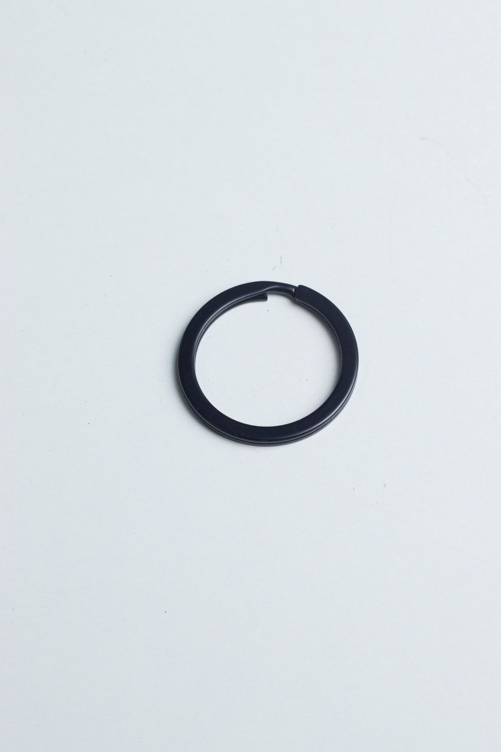 Key Ring - Black Matte 25mm (Flat)